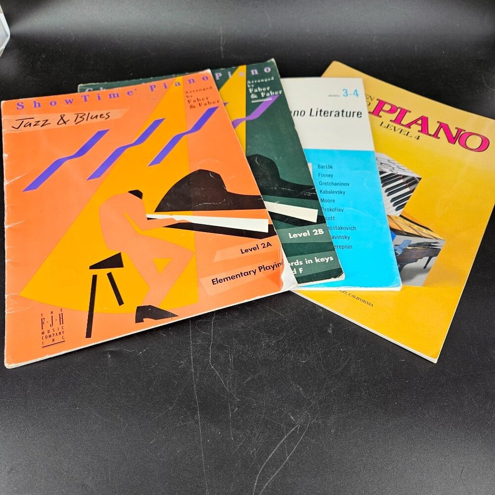 Piano Lesson Education Sheet Music Books Level 2A 2B 3 4 Intermed Adv Set 4